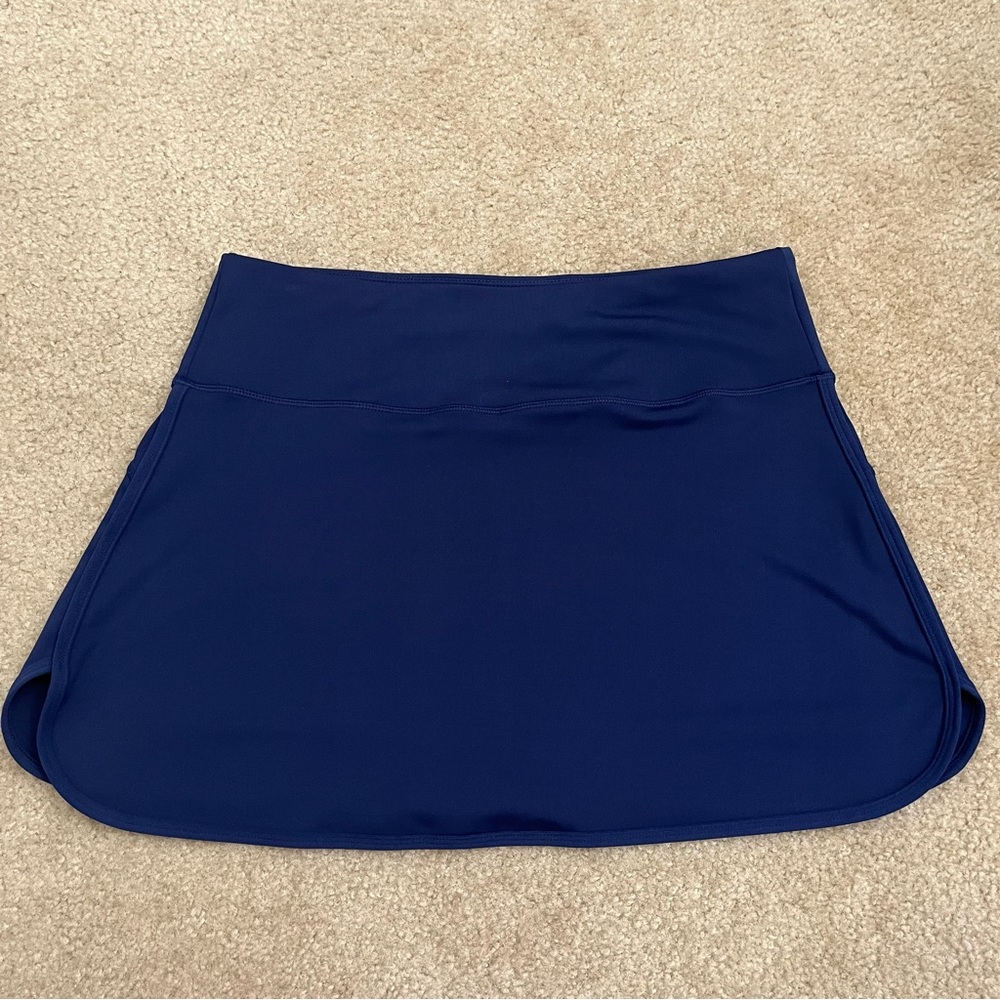 🌴Daisy Fuentes Fit Navy Blue Active Skirt with Shorts Size Large